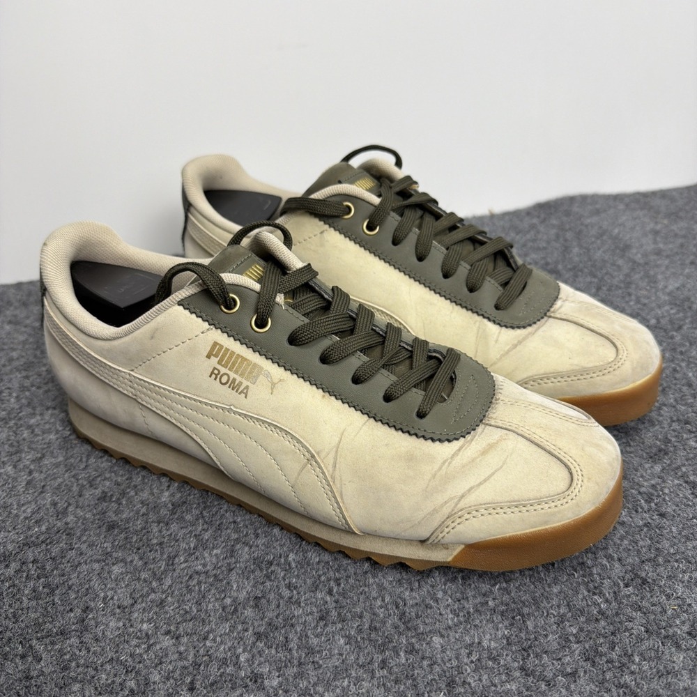 Puma Roma Expedition Putty Almond Gold Men's Size 9 Sneakers Retro Low Top